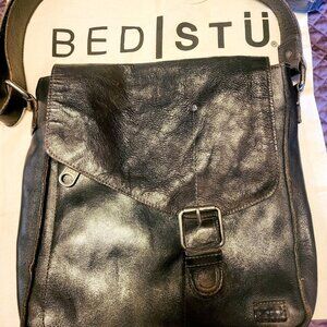BED|STU Black Leather Crossbody Bag